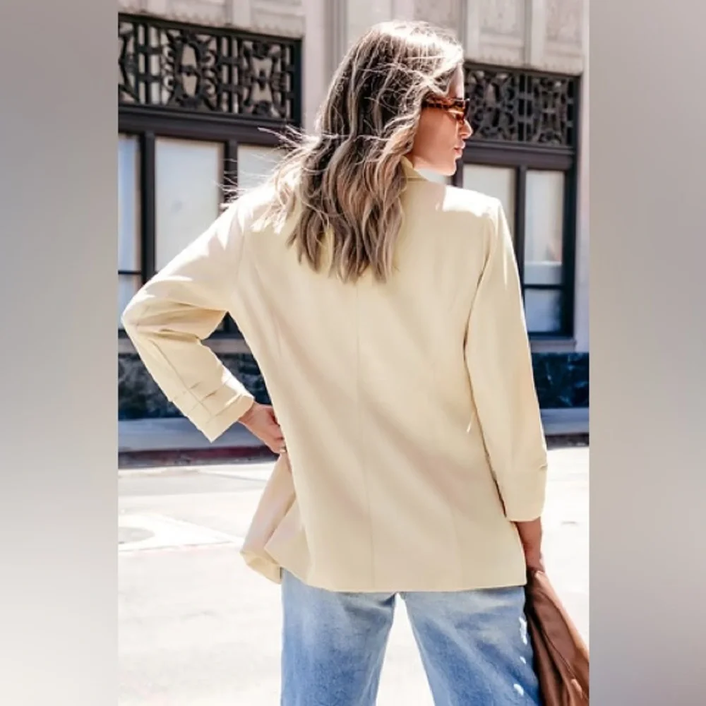 Cupshe Cream Blazer Jacket - Picture 12 of 12